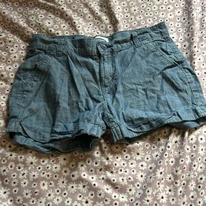 Girls blue shorts.